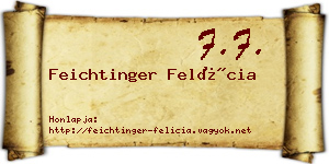 Feichtinger Felícia névjegykártya